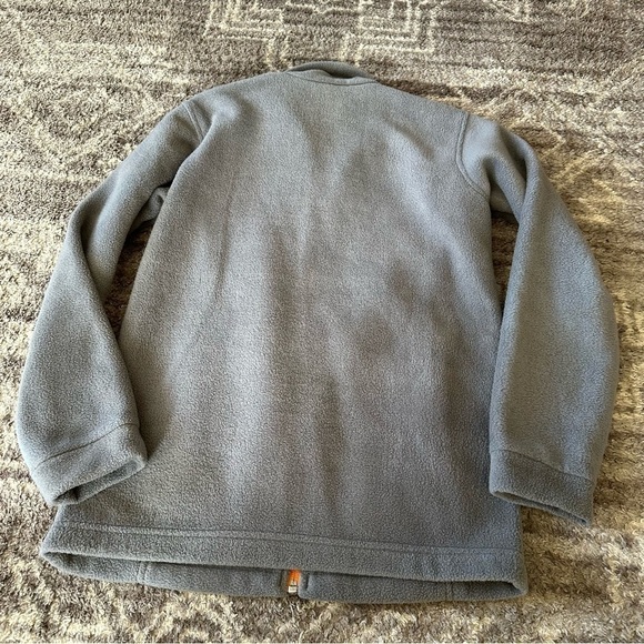 Columbia Boys Steens Mountain Fleece Zip Up Jackets Light Grey/Dark Grey 10/12 - Picture 7 of 7